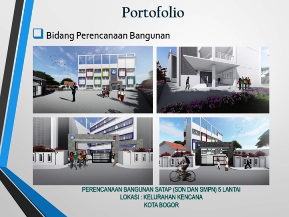 Perencanaan bangunan Satap SDN dan SMPN 5 lantai Kelurahan Kencana Kota Bogor